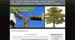 Desktop Screenshot of beaumonttreeservice.net